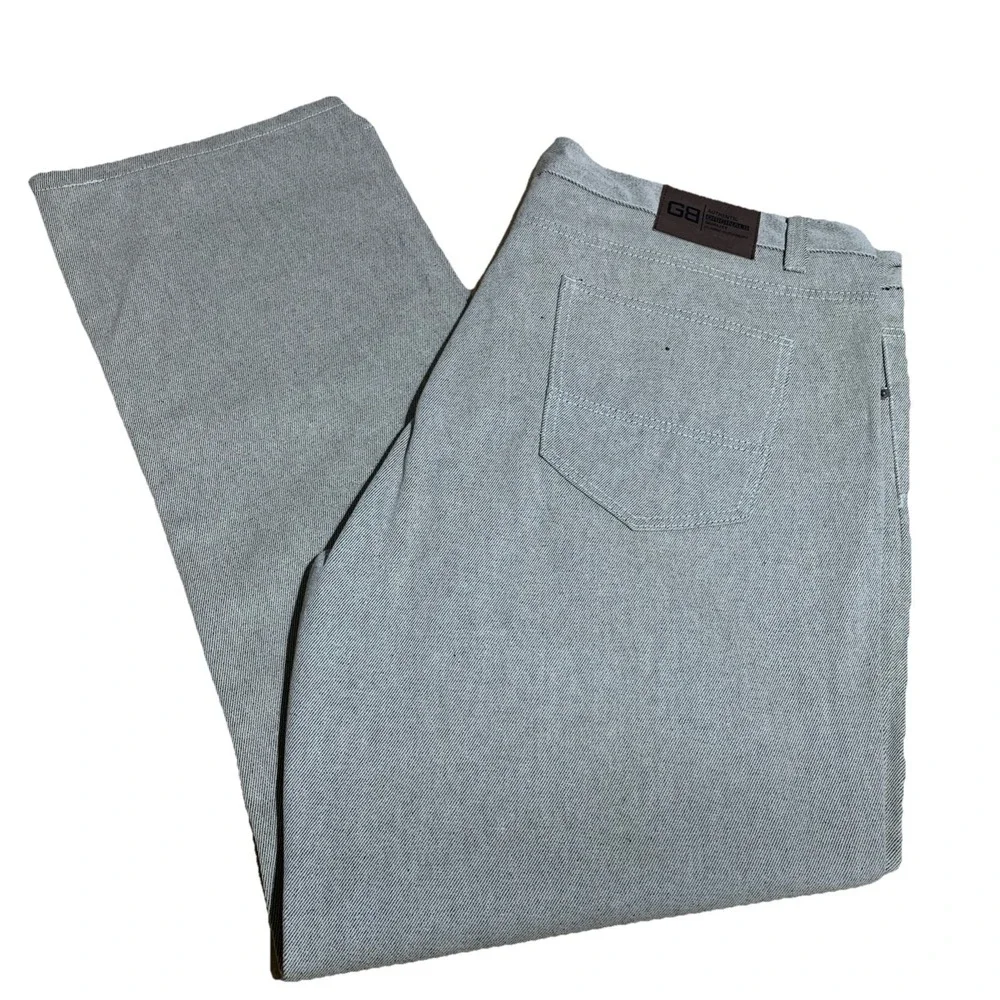 GB‎ Authentic Originals Mens Jeans 44x33 Grey Relaxed Fit Straight Leg New AO8
